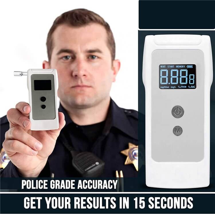 Breathalyzer,Fuel Cell Sensor Digital Breath Alcohol Tester and